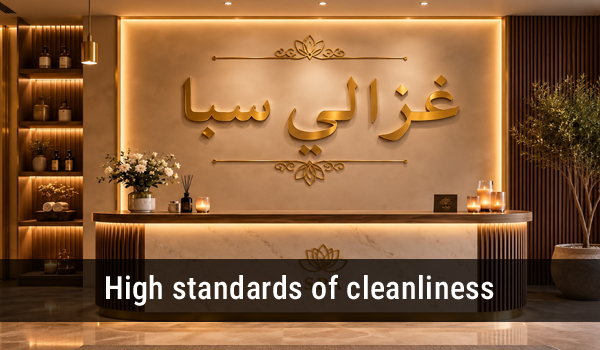 High standards of cleanliness and hygiene